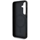 Guess Leather 4G Flowers Print Metal Classic Logo MagSafe Samsung Galaxy S25 case black