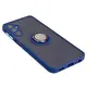 Bizon Case Hybrid Ring Samsung Galaxy M34 5G smoky with a navy blue frame