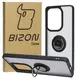 Bizon Case Hybrid Ring Xiaomi Poco M6 Pro 4G / Xiaomi Redmi Note 13 Pro 4G smoky with a black frame