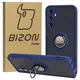 Bizon Case Hybrid Ring Samsung Galaxy M34 5G smoky with a navy blue frame