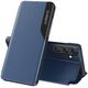 Eco Leather View Case etui do Samsung Galaxy S25+ z klapką i podstawką - niebieskie