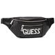 Guess, Salameda, Leather, Textile Fanny Pack, Black, 29,5/39 x 14 x 7 cm, For Men For Men