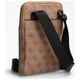 Guess, Vezzola, Textile Crossbody Bag, Brown, 19 x 24 x 2cm, For Men For Men
