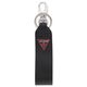 Set Guess: Guess, Leather Keyring, Black + Daelon, Leather Wallet, Small Billfold, Red/Black, For Men Unisex