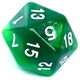 Rebel Komplet kości REBEL RPG - Dwukolorowe - Zielono-żółte (106471)
