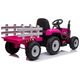 Lean Cars Traktor na Akumulator z Przyczepą XMX611 Różowy