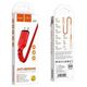 Kabel USB Hoco USB-A - microUSB 1 m Czerwony