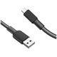 Kabel USB Partner Tele.com USB-A - microUSB Czarny