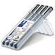 Pisak z atramentem pigmentowym zestaw 4 szt. (0.1 0.3 0.5 0.7mm) Staedtler