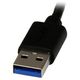 StarTech USB-A - 0.1 m Czarny (USB32HD4K)