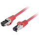 Lanberg Patchcord Lanberg S/FTP kat.8.1 1,5m LSZH CU fluke passed czerwony