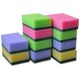 Svamp multi Mini 9x6 cm Assorterede farver med Grøn skuresål,10 stk/pk