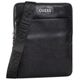 Guess, Scala, Flat Top Zip, Textile Crossbody Bag, Black, For Men For Men