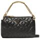 Guess, Elenia, Synthetic Leather, Mini, Textile Crossbody Bag, Black, QB867772, For Women For Women