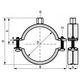 KSB2 Obejma EPDM M8/10 20-23mm 1/2