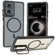 Bizon Case Eclipse Stand & Magnetic Motorola Edge 50 Fusion smoky with a black frame
