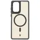 Bizon Case Eclipse Stand & Magnetic Motorola Edge 50 Fusion smoky with a black frame