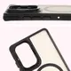 Bizon Case Eclipse Stand & Magnetic Motorola Edge 50 Fusion smoky with a black frame