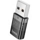 HOCO adapter USB A (męski) do Typ C (żeński) UA36C transparentny czarny
