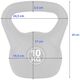 Kettlebell do ćwiczeń FUNFIT GYM&FITNESS 10 kg
