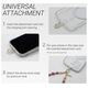 Crong Phone Charm - Smycz zawieszka do telefonu (Silver Beads)