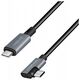 LogiLink CU0183 kabel USB USB 2.0 2 m USB C Czarny, Srebrny