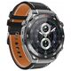 Smartwatch Veltori VT100-1 + Czarny Pasek Silikonowy + Czarny Eko Skóra