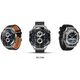 Smartwatch Veltori VT100-1 + Czarny Pasek Silikonowy + Czarny Eko Skóra