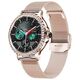 Smartwatch Damski Veltori VT320-1 Złota Bransoleta + Różowy Pasek Silikonowy