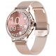 Smartwatch Damski Veltori VT320-1 Złota Bransoleta + Różowy Pasek Silikonowy