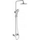 INVENA DOKOS shower system: rain and hand shower, stand, faucet