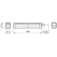 Public LED luminaire PHILIPS WATERPROOF, IP65, 34W, 4000K, 3400lm, 119.8x35.5x44.5cm