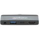 Manhattan 190404 stacja dokująca Przewodowa USB 3.2 Gen 2 (3.1 Gen 2) Type-C Szary