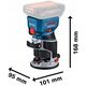 BOSCH.EDGE MILLING MACHINE GKF 18V-8 SOLO SET LB