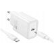 HOCO ładowarka sieciowa Typ C + kabel Typ C do Typ C PD QC 20W N60 biała