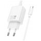 HOCO ładowarka sieciowa Typ C + kabel Typ C do Typ C PD QC 20W N60 biała