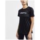 Damska koszulka Craft CORE UNIFY LOGO TEE W czarny rozmiar S