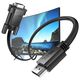 HOCO kabel HDMI (męski) do VGA (męski) HD 1080p US12 2 m czarny
