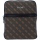 Guess, Vezzola, Flat Top Zip, Textile Crossbody Bag, Brown, For Men For Men