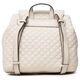 Guess, Adam Flap, Polyurethane, Textile Backpack, Stone, For Women For Women