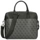 Guess, Vezzola, Polyurethane, Textile Briefcase, Computer, Black, 35 x 29 x 9 cm, For Men For Men