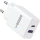 Ładowarka Veger VEGER ładowarka sieciowa USB A + Typ C PD QC3.0 3A 30W VLS302U biała