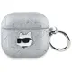 Karl Lagerfeld Monogram Choupette Head Apple AirPods 4 silver