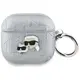 Karl Lagerfeld Monogram Karl & Choupette Head Apple AirPods 4 silver