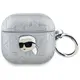 Karl Lagerfeld Monogram Karl Head Apple AirPods 4 silver