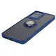 Bizon Case Hybrid Ring Motorola Moto G04 / G24 / G24 Power smoky with a dark blue frame