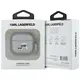 Karl Lagerfeld Monogram Karl & Choupette Head Apple AirPods 4 silver