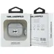 Karl Lagerfeld Monogram Choupette Head Apple AirPods 4 silver