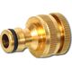 Richmann Brass nipple with internal thread 1"