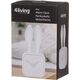 Floor clock 4LIVING Mimi, white, 8 x 4.5 x 17 cm